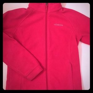 Columbia fleece. Pink/fushia colored. EUC. Girls L